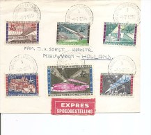 Exposition De Bruxelles -1958 ( Lettre En Exprès De Belgique Avec Cachet Du Bureau 3 Vers Les Pays-Bas à Voir) - 1958 – Brussels (Belgium)