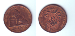 Belgium 2 Centimes 1870 (legend In French) - 2 Centimes