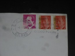 LETTRE ESPAGNE ESPANA AVEC YT 2414 ET 3101 X 2 - ROI JUAN CARLOS - BILBAO - - Covers & Documents