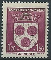 1942 FRANCIA SOCCORSO NAZIONALE STEMMI DI CITTA 1,20+1,50 MNH ** - EDF038 - 1941-66 Stemmi E Stendardi