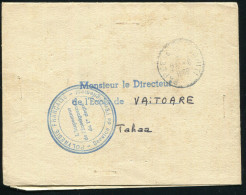 POLYNÉSIE - PAPEETE ILE TAHITI LE 27/8/1960 SUR COURRIER ADMINISTRATIF DE L´ENSEIGNEMENT - TB - Lettres & Documents