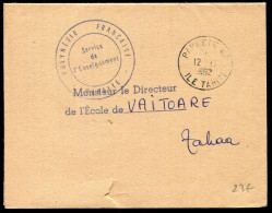 POLYNÉSIE - PAPEETE RP LE 12/11/1962 SUR COURRIER ADMINISTRATIF DE L´ENSEIGNEMENT - TB - Cartas & Documentos