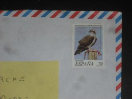 LETTRE ESPAGNE ESPANA AVEC YT 3185 - FAUNE OISEAU RAPACE BALBUZARD PECHEUR AIGLE EAGLE - - Cartas & Documentos