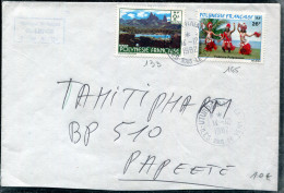 POLYNÉSIE - N° 133 + 165 / LETTRE D'UTUROA-RAIATEA LE 14/12/1982, POUR PAPEETE - TB - Covers & Documents