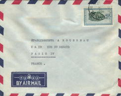 1958  Lettre Avion De Paulis Pour La France  Masques 8f - Covers & Documents
