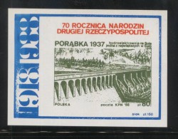 POLAND SOLIDARITY SOLIDARNOSC KPN 1988-90 INDUSTRIAL ACHIEVEMENTS LARGE SET 12 PLANE SHIPS LWOW LVIV TRAINS DAM RAILWAY - Solidarnosc-Vignetten