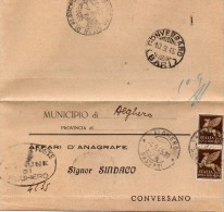 1945  LETTERA   CON ANNULLO ALGHERO SASSARI - Luchtpost