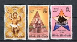 Gilbert & Ellice Islands 1970. Yvert 165-67 ** MNH. - Islas Gilbert Y Ellice (...-1979)