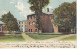 Ann Arbor Michigan, University Of Michigan Physical & Engineering Lab, Campus Building, C1900s Vintage Postcard - Ann Arbor