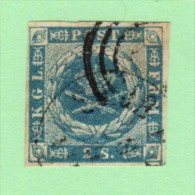 DEN SC #3  1855 Royal Emblems 4 Margins  W/lt. Staining, F&B, CV $60.00 - Gebraucht