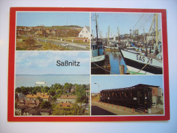 Germany: Sassnitz - Stadtteil Lanken, Hafen, Blick Vom Kirchturm, Lenin-Gedenkwagen - 1980s Unused - Sassnitz