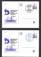 Slovakia  Postcards Imprint Stamp Exhibition DUNAJFILA   1995  3 Various Types - Cartoline Postali