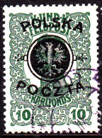 POLAND 1918 Lublin Fi 17 Used Signed Petriuk - Used Stamps