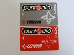 ECUADOR - Conecell - 10.000 & 30.000 - Pair - RARE - Equateur