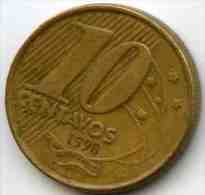 Brésil Brazil 10 Centavos 1998 KM 649.2 - Brésil