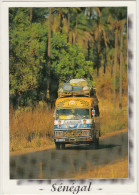 Sénégal : CAMION / TRUCK / LKW - Traversée Du Sénégal En Car Brousse / Crossing Senegal In A ´Bush´ Bus(3x Stamp/timbre) - Vrachtwagens En LGV