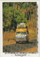 Sénégal : CAMION / TRUCK / LKW - Traversée Du Sénégal En Car Brousse / Crossing Senegal In A ´Bush´ Bus(3x Stamp/timbre) - Camions & Poids Lourds