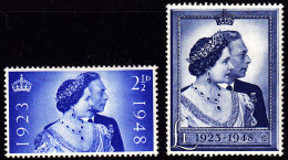 Great Britain 1948 Silver Wedding Sc 267/68  Mint Never Hinged - Nuovi