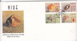 E406 - NIUE Yv N°690/93 FDC  ANIMAUX ANIMALS ( Registered Shipment Only ) - Niue