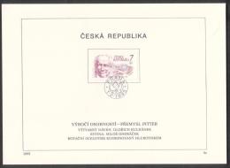 Czech Rep. / First Day Sheet (1995/04 C) Praha: Premysl Pitter (1895-1976), Preacher, Writer, Publicist - Jewish