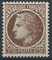 1945-47 FRANCIA CERERE CON ALLORO 2,50 F MNH ** - EDF046 - 1945-47 Cérès De Mazelin