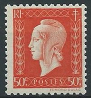 1944-45 FRANCIA MARIANNA DI DULAC 50 CENT MNH ** - EDF048 - 1944-45 Marianne Of Dulac