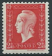 1944-45 FRANCIA MARIANNA DI DULAC 2,40 F MNH ** - EDF048 - 1944-45 Marianne Of Dulac