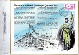 Feuillet Tirage Limité CEF 502 Hommage à Jeanne D'Arc - Lettres & Documents