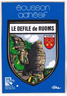 Blason Ecusson Adhésif  DEFILE DE RUOMS - Ruoms
