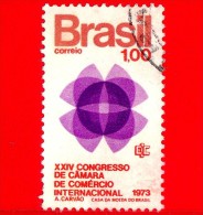 BRASILE - USATO - 1973 - Congresso Internazionale Delle Camere Di Commercio - 1.00 - Used Stamps