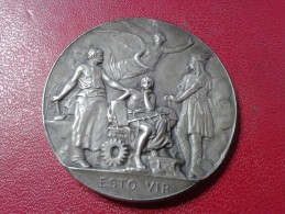 MEDAILLE ANCIENNE "ESTO VIR 1911" - Professionnels / De Société