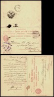 Switzerland 1893 Postal History Rare Postcard Postal Stationery With Reply Geneva To Blamon France D.226 - Storia Postale