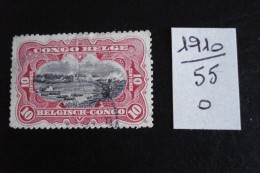 Congo Belge - 10c Carmin - Année 1910 - COB N° 55 - Oblitéré - Used - Gestempeld - Usati