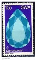 SWA- SUD OUEST AFRICAIN Diamant, Mineraux, Fossiles Yvert N° 344  ** MNH, Neuf Sans Charniere - Minéraux