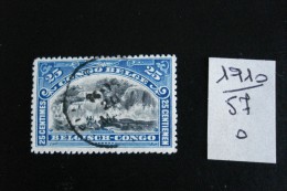 Congo Belge - 25c Bleu - Année 1910 - COB N° 57 - Oblitéré - Used - Gestempeld - Usados