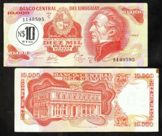 * URUGUAY - 10 Nuevos Pesos (1975) ***RESELLADO*** - Uruguay