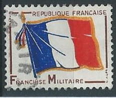 1964 FRANCIA USATO FRANCHIGIA BANDIERA - EDF063 - Francobolli  Di Franchigia Militare