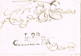 9583. Carta Entera Pre Filatelica  CUBELLS (Lérida) 1807 - ...-1850 Voorfilatelie