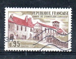 FRANCE. N°1645 Oblitéré De 1970. Abbaye De Chancelade. - Abbeys & Monasteries