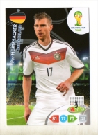 PANINI FIGURINA TRADING CARD ADRENALYN XL (NO STICKER) BRASIL WORLD CUP 2014 - GERMANY - PER MERTESACKER - Otros & Sin Clasificación
