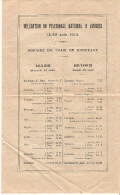 HORAIRE TRAIN DE BORDEAUX PELERINAGE NATIONAL A LOURDES 1915 VERSO CHANT POPULAIRE RELIGIEUX - Europe