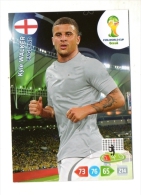 PANINI FIGURINA TRADING CARD ADRENALYN XL (NO STICKER) BRASIL WORLD CUP 2014 - ENGLAND - KYLE WALKER - Otros & Sin Clasificación