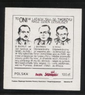 POLAND SOLIDARITY SOLIDARNOSC 1987 KATOWICE SILESIAN DISABLED FUND COMMUNISTS WHO CREATED OUR PRESENT DAY 4MS COMMUNISM - Solidarnosc-Vignetten