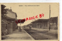 93 - GAGNY - VUE INTERIEURE DE LA GARE - Gagny