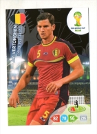 PANINI FIGURINA TRADING CARD ADRENALYN XL (NO STICKER) BRASIL WORLD CUP 2014 - BELGIUM - JAN VERTONGHEN - Otros & Sin Clasificación