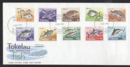 Tokelau 1984 Definitives Fishes FDC K.368 - Tokelau