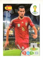 PANINI FIGURINA TRADING CARD ADRENALYN XL (NO STICKER) BRASIL WORLD CUP 2014 - SPAIN - SERGIO BUSQUETS - Otros & Sin Clasificación