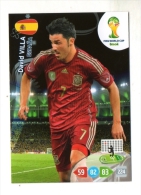 PANINI FIGURINA TRADING CARD ADRENALYN XL (NO STICKER) BRASIL WORLD CUP 2014 - SPAIN - DAVID VILLA - Otros & Sin Clasificación
