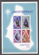 Montserrat 1976 Christmas Religion Perf. Sheet MNH S.659 - Montserrat