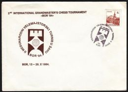 Yugoslavia 1984, Illustrated Cover "Grandmasters Chess Tournament Bor 1984" W./ Special Postmark "Bor", Ref.bbzg - Covers & Documents